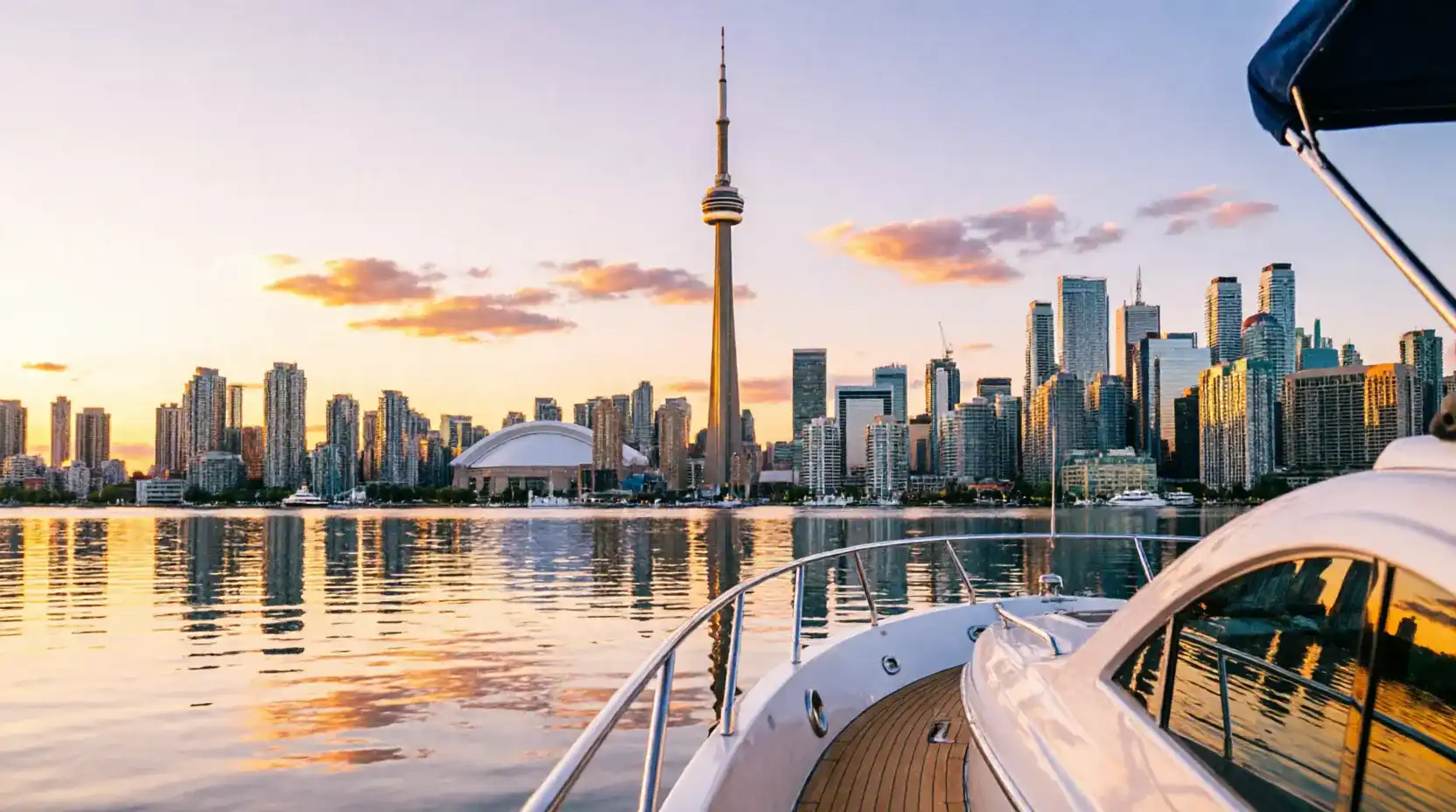 Toronto skyline from water